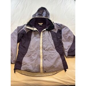 Columbia Interchange 3 In 1 Ski Jacket Womens Small Purple Full Zip Hood